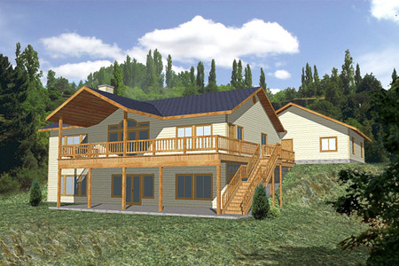 Country House Plan - 72281 - Rear Exterior