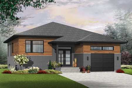Contemporary House Plan - Urbania 72370 - Front Exterior