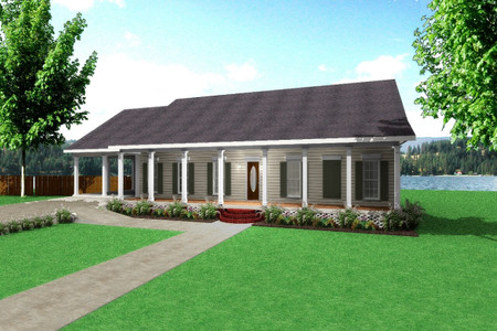 Country House Plan - 73027 - Front Exterior