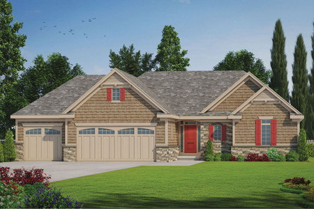 Craftsman House Plan - Durango 73745 - Front Exterior