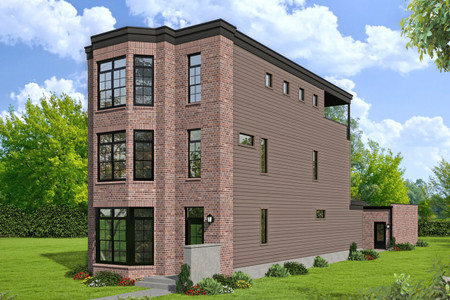 Classic House Plan - Brownstone 73859 - Front Exterior