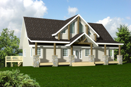 Craftsman House Plan - 73898 - Front Exterior