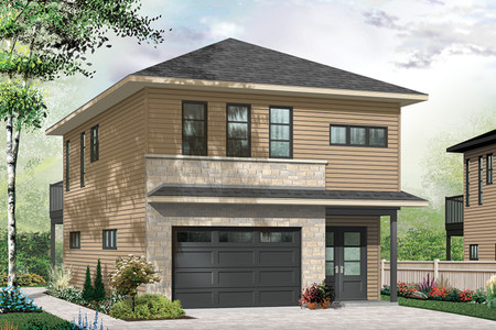 Contemporary House Plan - Mercer 73927 - Front Exterior