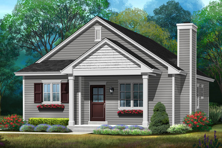 Cottage House Plan - 74517 - Front Exterior