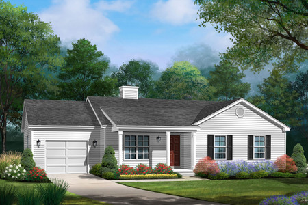 Ranch House Plan - 74908 - Front Exterior