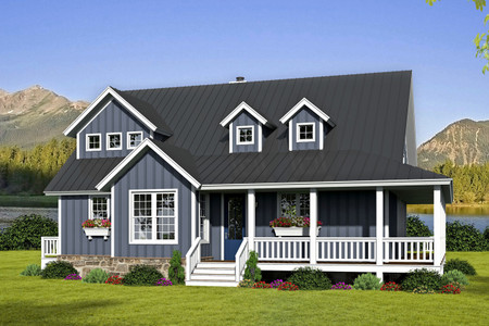 Farmhouse House Plan - Osprey Pointe 74950 - Front Exterior