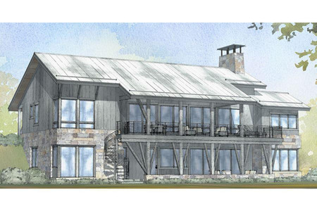 Craftsman House Plan - Manitou 75518 - Rear Exterior