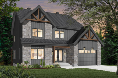 Craftsman House Plan - Frontenac 3 75618 - Front Exterior