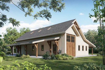 Farmhouse House Plan - Lazy Stable 75638 - Front Exterior