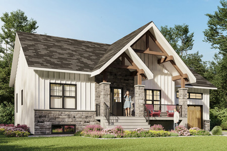 Craftsman House Plan - Nordika 5 76074 - Front Exterior