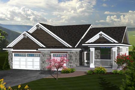 Ranch House Plan - 77832 - Front Exterior
