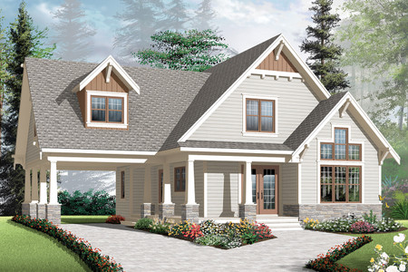 Craftsman House Plan - Celeste 2 79481 - Front Exterior