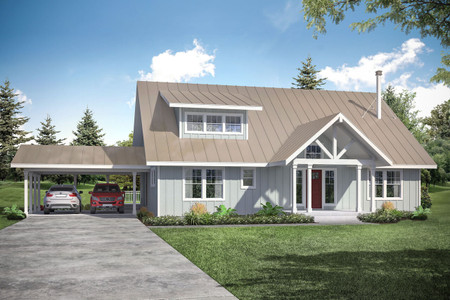 Lodge Style House Plan - Laverne 80181 - Front Exterior