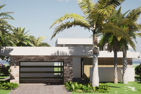 Modern House Plan - Sunrise 81406 - Front Exterior
