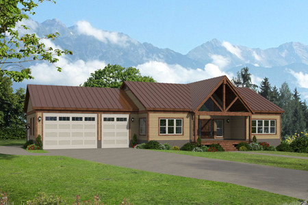 Ranch House Plan - Alder Creek 82324 - Front Exterior