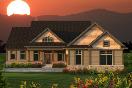 Craftsman House Plan - 82516 - Front Exterior