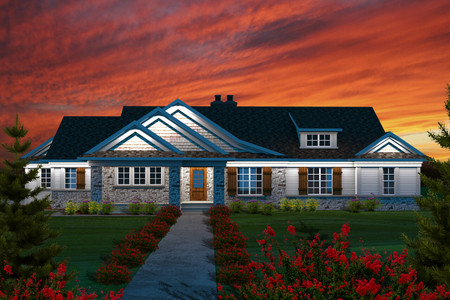 Traditional House Plan - 82919 - Front Exterior