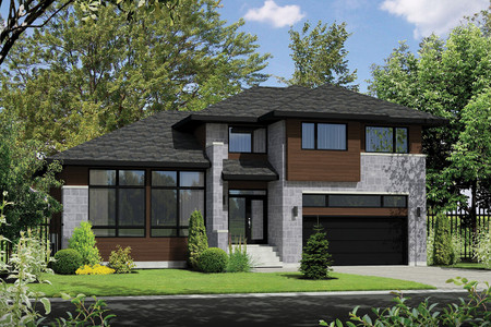 Contemporary House Plan - 83289 - Front Exterior