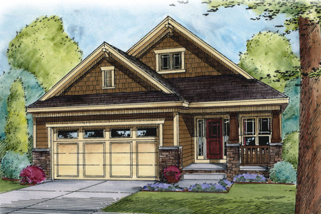 Cottage House Plan - Sunset Gable 83656 - Front Exterior