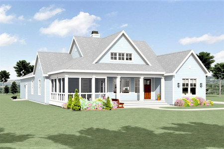 Country House Plan - 83883 - Front Exterior