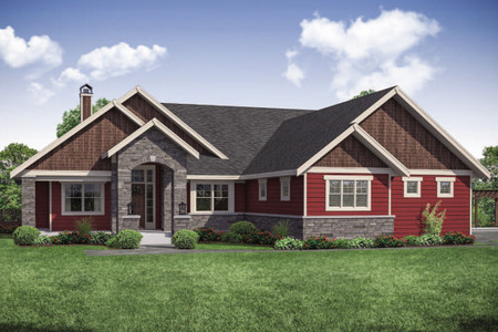 Ranch House Plan - Estes Park 84468 - Front Exterior