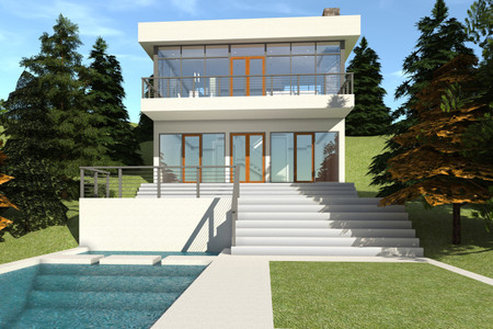 Modern House Plan - Ocoee 84730 - Front Exterior