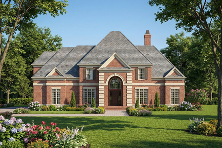 Colonial House Plan - 85459 - Front Exterior