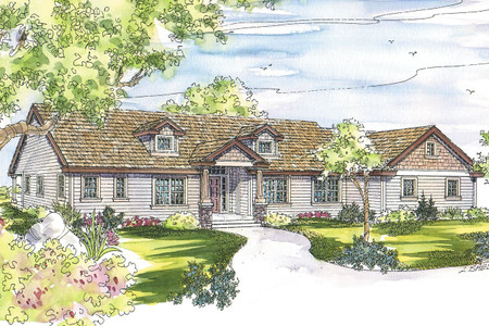 Ranch House Plan - Maxwell 85996 - Front Exterior