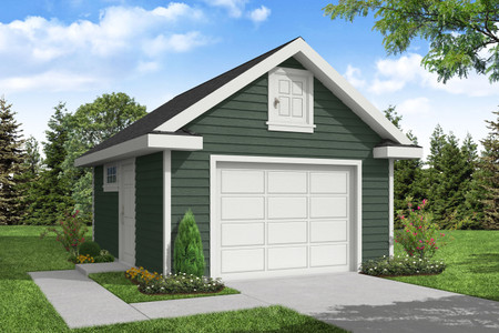 Traditional House Plan - Storage Shed 86070 - Front Exterior