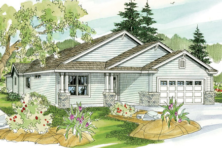 Cottage House Plan - Barlow 86610 - Front Exterior