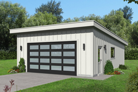 Contemporary House Plan - 87711 - Front Exterior