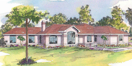 Mediterranean House Plan - Grenada 89418 - Front Exterior