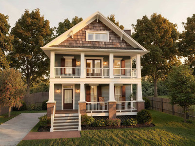 Bungalow House Plan - 89922 - Front Exterior