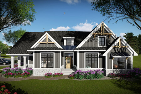 Ranch House Plan - 90400 - Front Exterior
