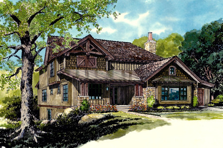 Country House Plan - Fall River 92064 - Front Exterior