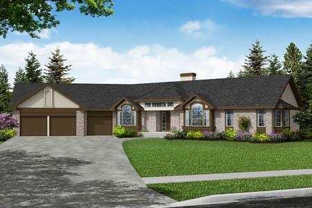 Traditional House Plan - Sheridan 92739 - Front Exterior