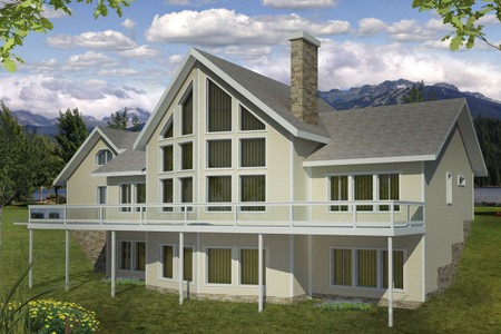 Craftsman House Plan - 93234 - Rear Exterior