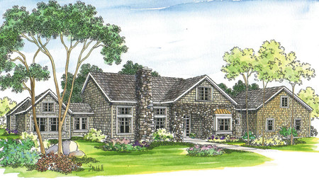European House Plan - Brelsford 93255 - Front Exterior