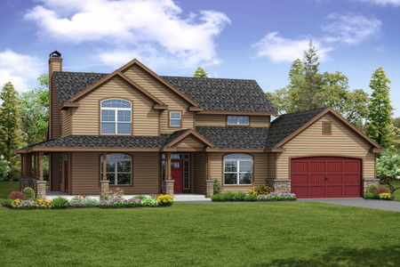 Country House Plan - Anchorage 93341 - Front Exterior