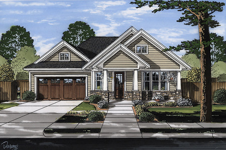 Cottage House Plan - Addison 93458 - Front Exterior