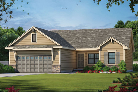Craftsman House Plan - Crandell 95637 - Front Exterior