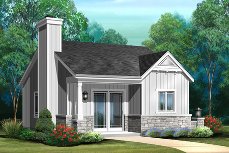 Cottage House Plan - 96003 - Front Exterior