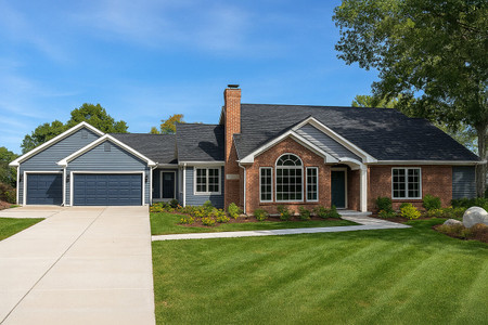 Ranch House Plan - Ardella 96483 - Front Exterior Ranch House Plan - Ardella 96483 - Front Exterior