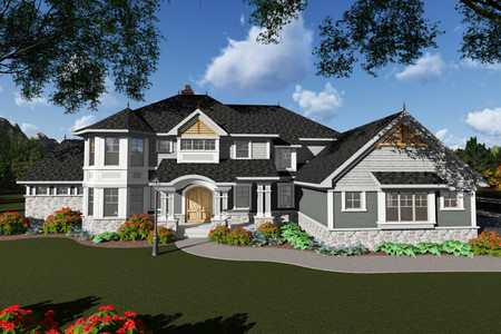Craftsman House Plan - 97746 - Front Exterior