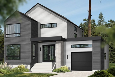 Contemporary House Plan - Sequoia 3 99512 - Front Exterior