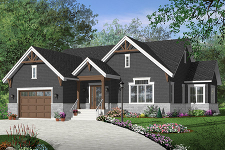 Craftsman House Plan - Kipling 4 99517 - Front Exterior