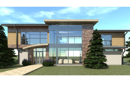 Modern House Plan - Haystack 99745 - Front Exterior
