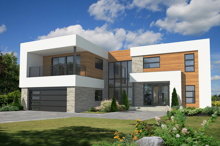 Contemporary House Plan - 51555 - Front Exterior