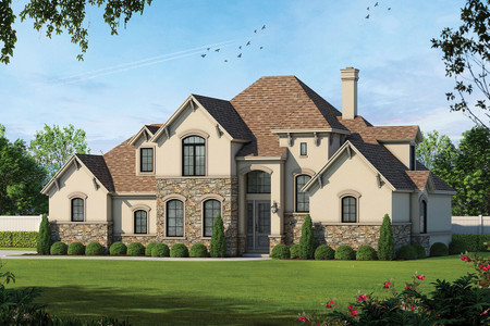 European House Plan - Buckland Showcase 36662 - Front Exterior