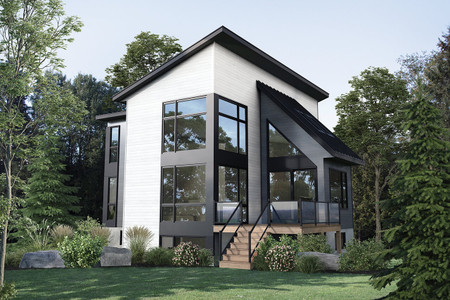 Contemporary House Plan - 48944 - Rear Exterior